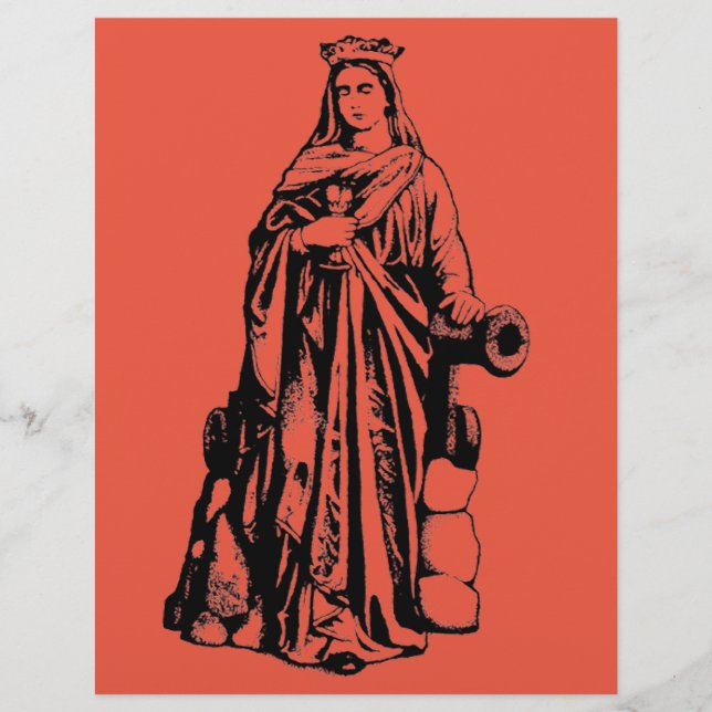 Saint Barbara Virgin and martyr Flyer (Front)