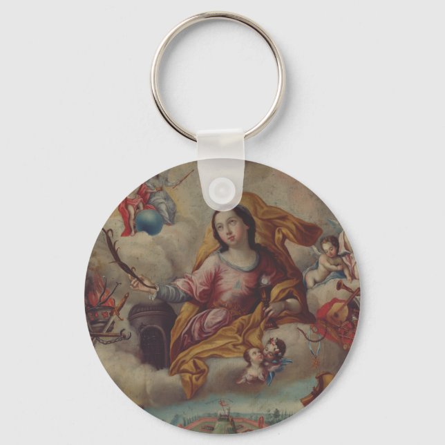 Saint Barbara Virgin and martyr Keychain (Front)