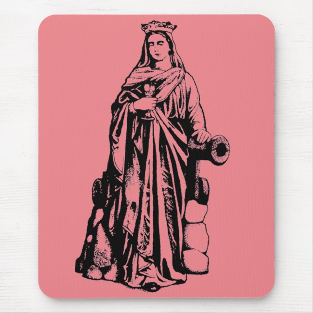 Saint Barbara Virgin and martyr Mouse Pad (Front)