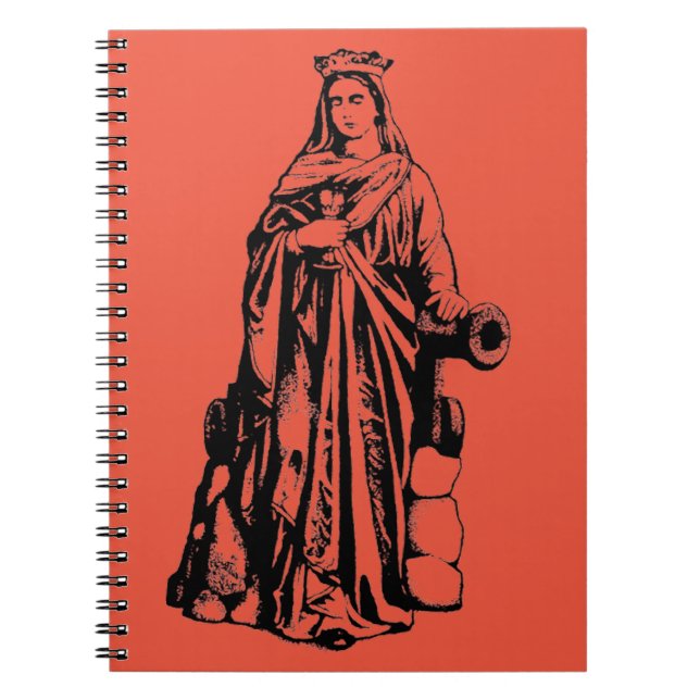 Saint Barbara Virgin and martyr Notebook (Front)