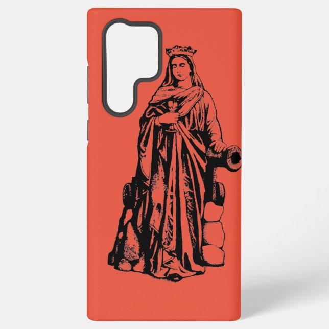 Saint Barbara Virgin and martyr Samsung Galaxy Case (Back)
