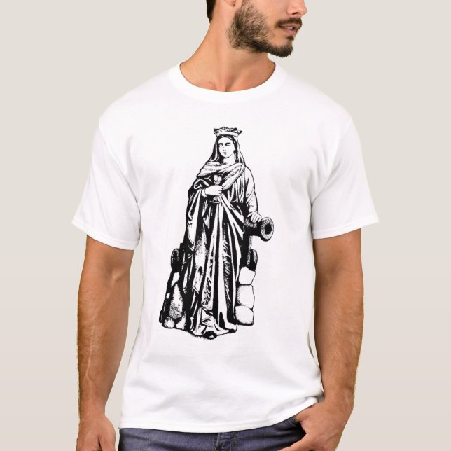 Saint Barbara Virgin and martyr T-Shirt (Front)