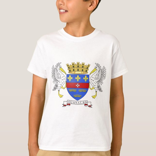 Saint Barthelemy Coat of Arms T-Shirt (Front)