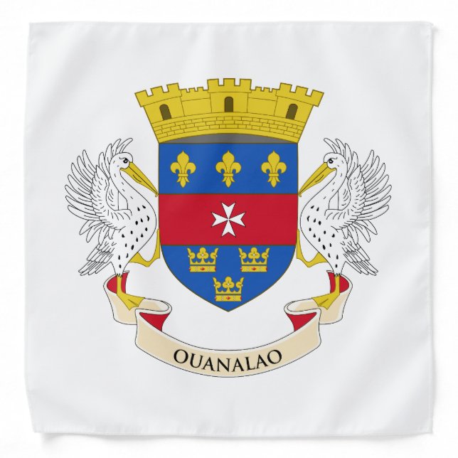 Saint Barthélemy Flag Bandana (Front)
