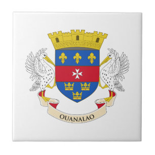 Saint Barthélemy Flag Ceramic Tile