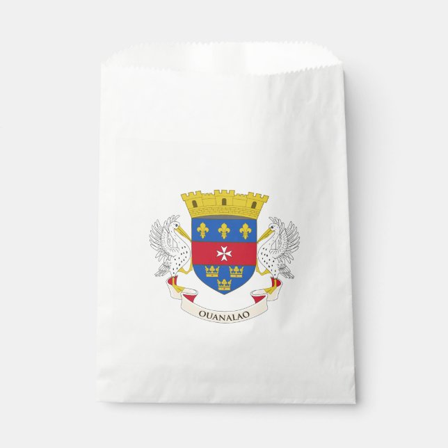 Saint Barthélemy Flag Favor Bag (Front)