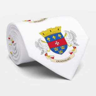 Saint Barthélemy Flag Neck Tie