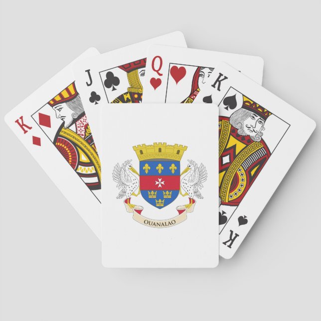 Saint Barthélemy Flag Poker Cards (Back)