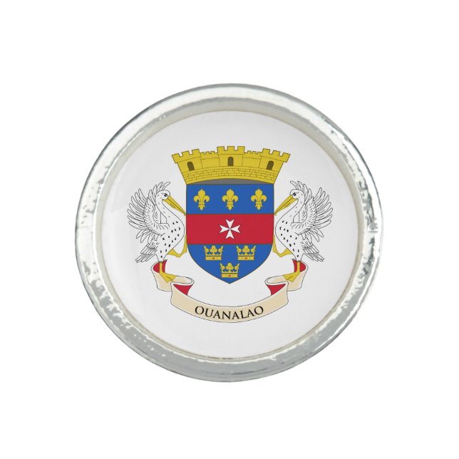 Saint Barthélemy Flag Ring (Front)