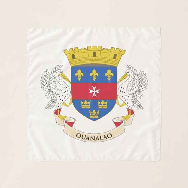 Saint Barthélemy Flag Scarf (Front)