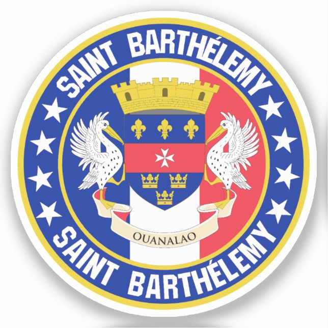 Saint Barthélemy                                   Sticker (Front)