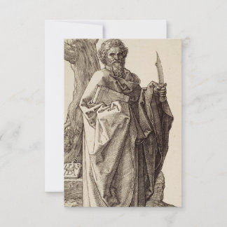 Saint Bartholomew By Albrecht Durer Art Holy Card