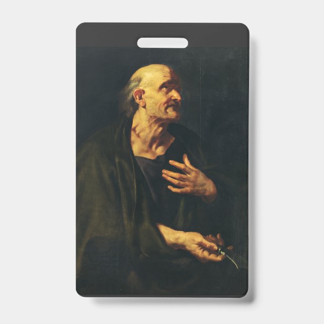 Saint Bartholomew by Peter Paul Rubens Badge (Front)