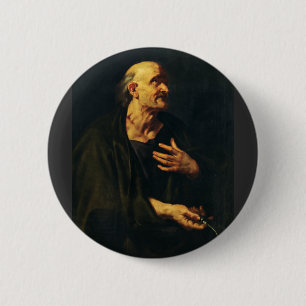 Saint Bartholomew by Peter Paul Rubens Button