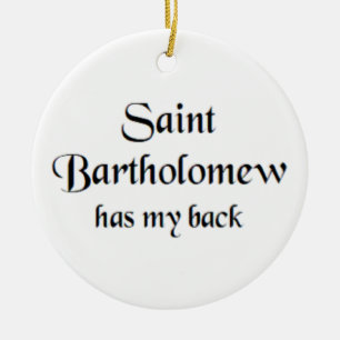 saint bartholomew ceramic ornament