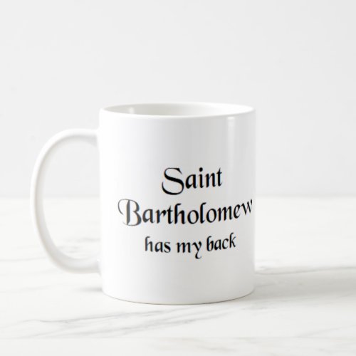 saint bartholomew coffee mug