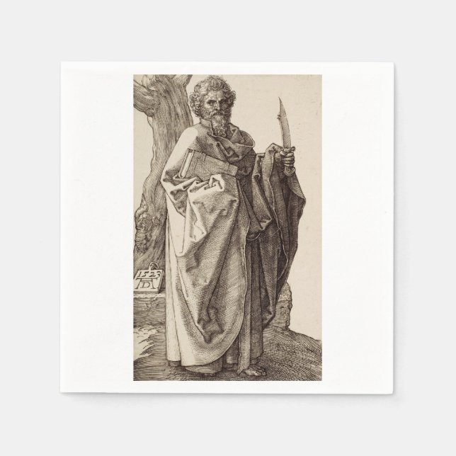 Saint Bartholomew the Apostle by Albrecht Durer  Napkins (Front)