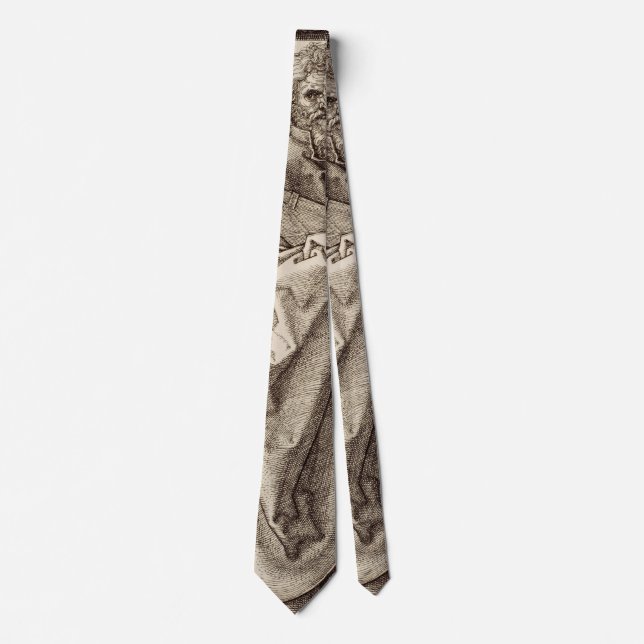 Saint Bartholomew the Apostle by Albrecht Durer  Neck Tie (Front)