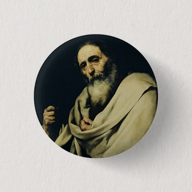 Saint Bartholomew the Apostle Fine Art Button (Front)