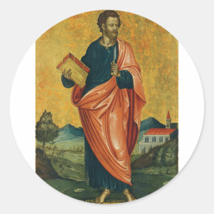 Saint Bartholomew the Apostle Fine Art Classic Round Sticker