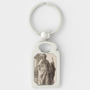 Saint Bartholomew the Apostle Fine Art Keychain
