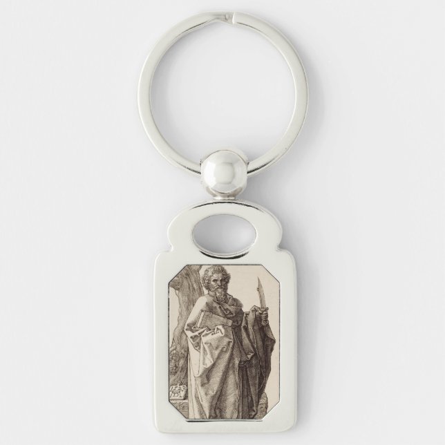 Saint Bartholomew the Apostle Fine Art Keychain (Front)