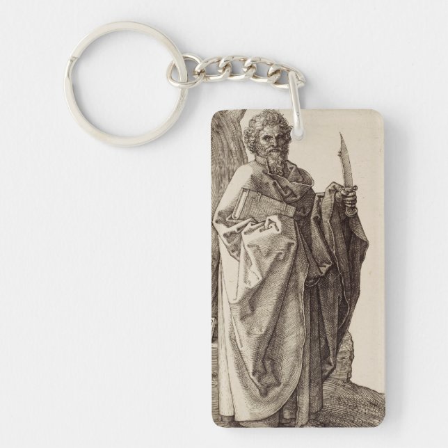 Saint Bartholomew the Apostle Fine Art Keychain (Front)