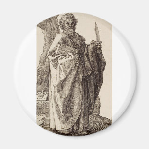 Saint Bartholomew the Apostle Fine Art Magnet