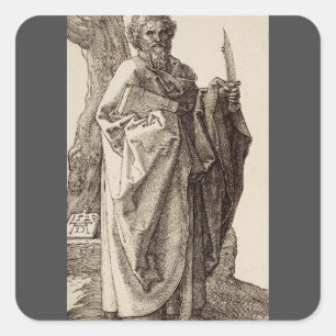 Saint Bartholomew the Apostle Fine Art Square Sticker