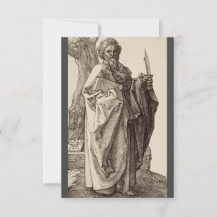 Saint Bartholomew the Apostle Fine Art Thank You Card