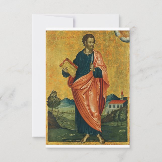 Saint Bartholomew the Apostle Fine Art Thank You Card (Front)