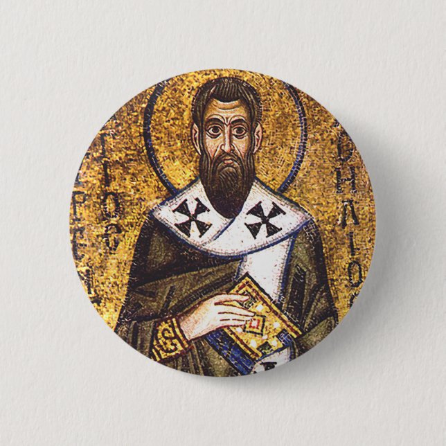 Saint Basil of Caesarea Button (Front)