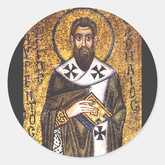 Saint Basil of Caesarea Classic Round Sticker (Front)