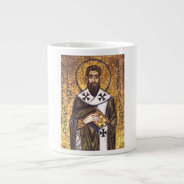 Saint Basil of Caesarea Giant Coffee Mug (Front)