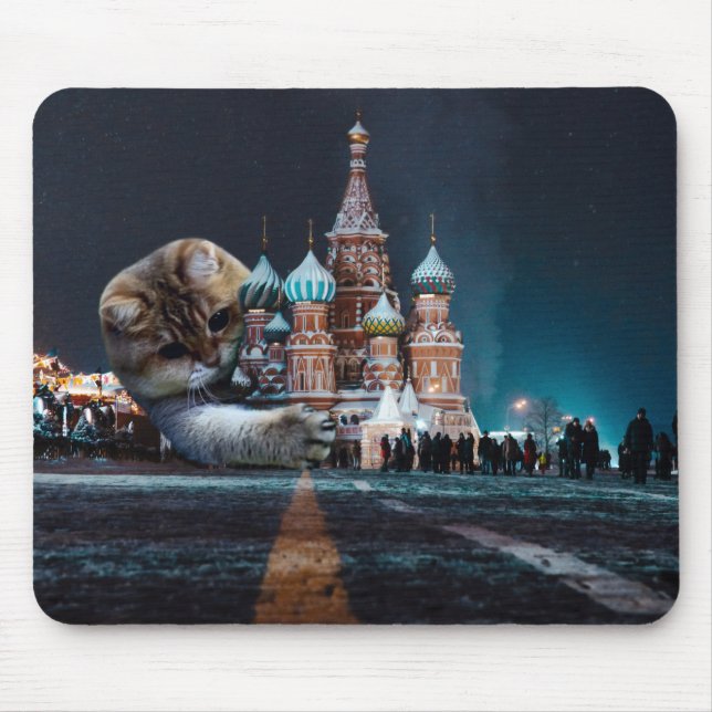 Saint Basil’s Cathedral and Hosico Mouse Pad (Front)