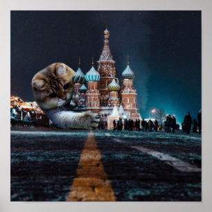 Saint Basil’s Cathedral and Hosico Poster