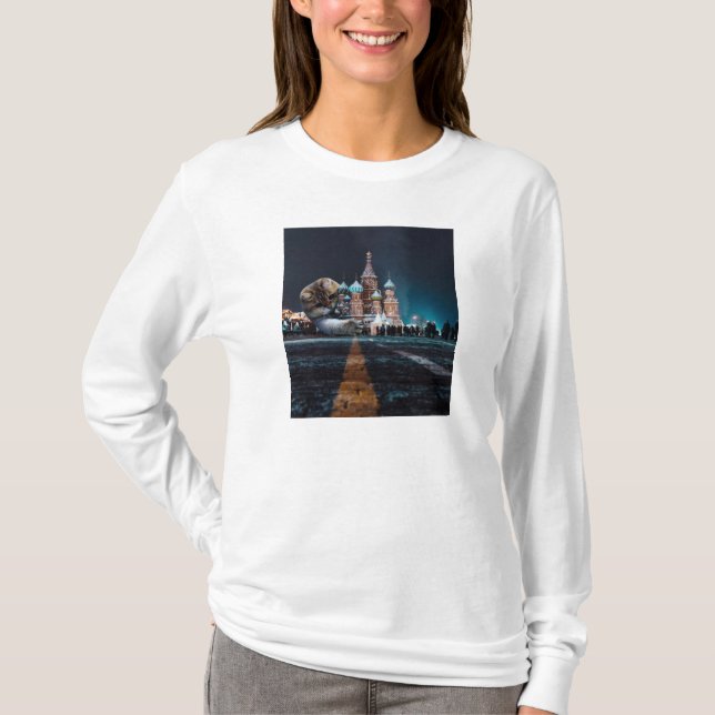 Saint Basil’s Cathedral and Hosico T-Shirt (Front)