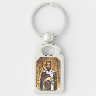 Saint Basil the Great Mosaic Keychain