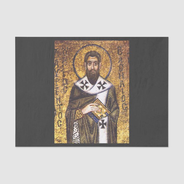 Saint Basil the Great Mosaic Tissue Paper (Front)