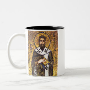 Saint Basil the Great Mosaic Two-Tone Coffee Mug