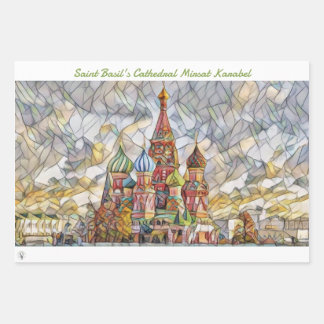 Saint Basil's Cathedral Mirsat Karabel Wrapping Pa Wrapping Paper Sheets