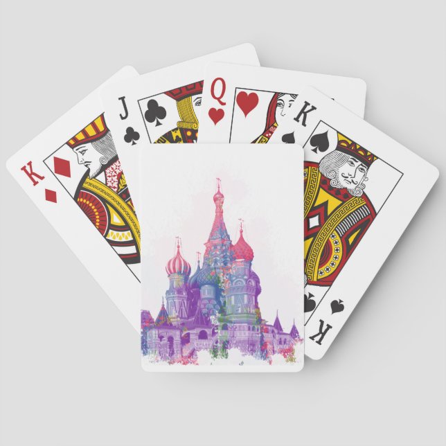 Saint Basil's Cathedral Moscow Poker Cards (Back)