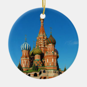 Saint Basil's Cathedral Moscow Russia Ceramic Ornament