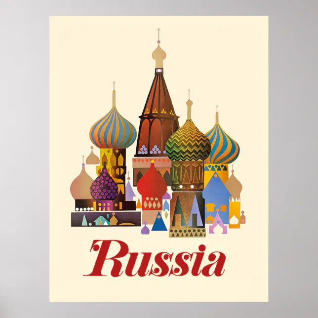 Saint Basil's Cathedral, Moscow, Russia Poster | Zazzle