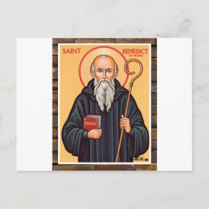 SAINT BENEDICT CATHOLIC 04 CUSTOMIZABLE PRODUCTS POSTCARD