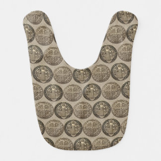 Saint Benedict Catholic Baby Bib