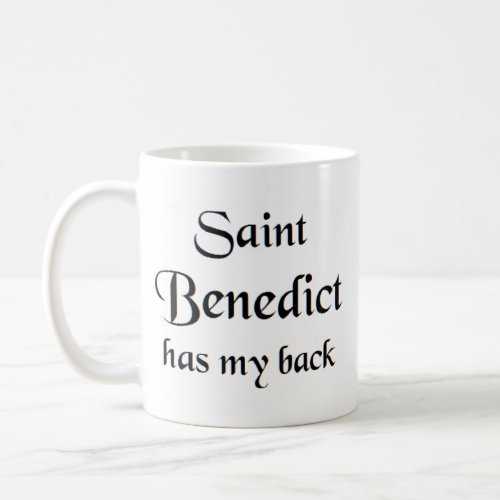 saint benedict coffee mug