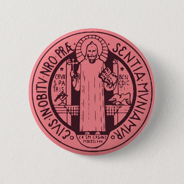 Saint Benedict Medal Button (Front)