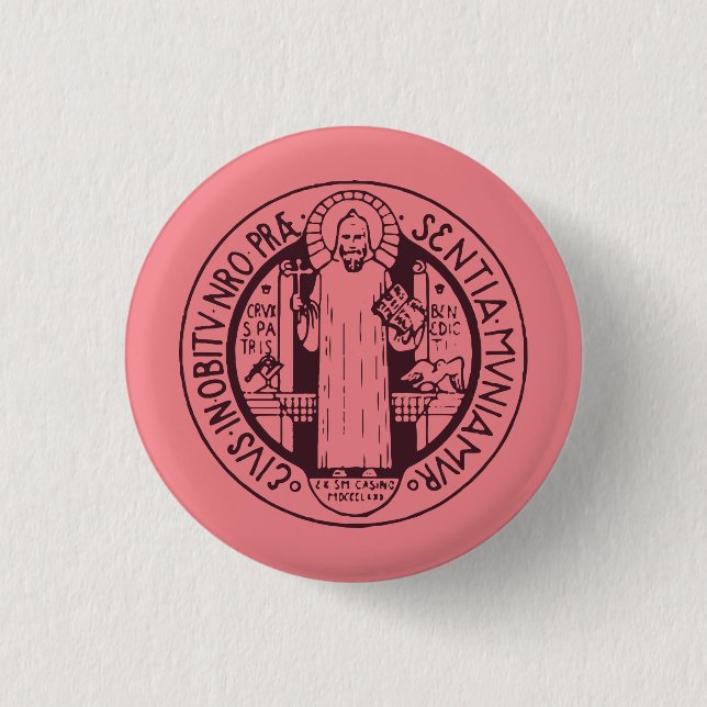 Saint Benedict Medal Button (Front)