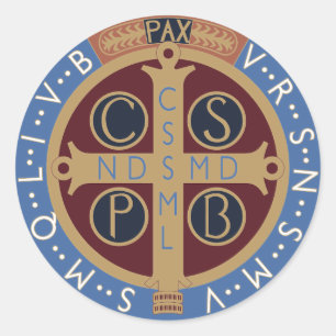 Saint Benedict Medal Classic Round Sticker